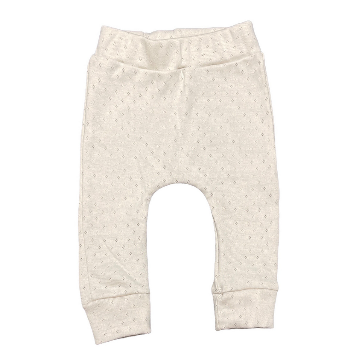 Newborn pointelle broekje beige