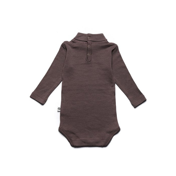 Romper met col - Merinowol - Peppercorn