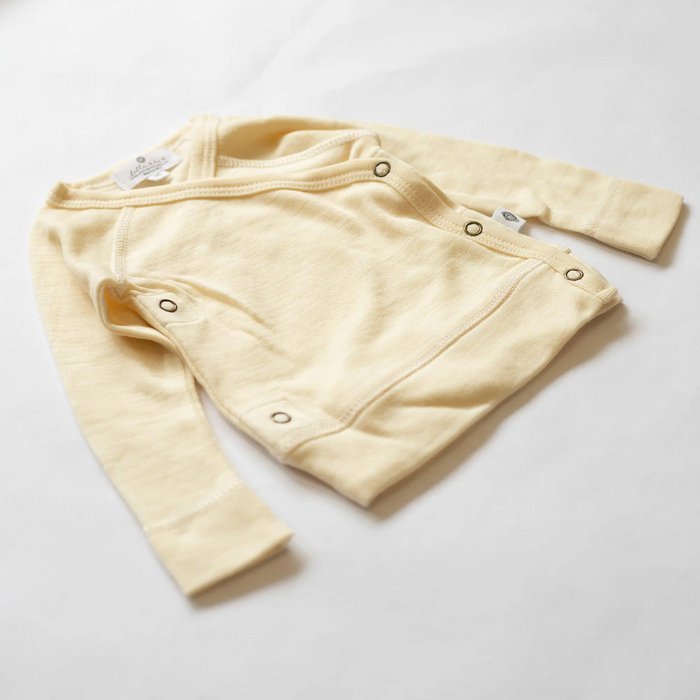 Kindertrui overslag - Merinowol - Naturel