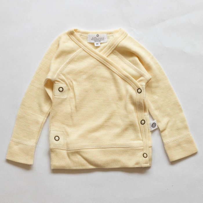 Kindertrui overslag - Merinowol - Naturel