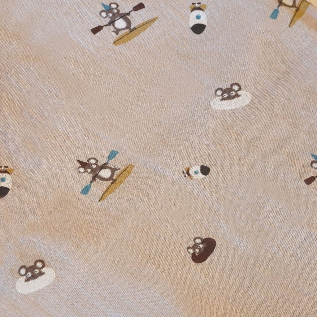 Baby Hydrofiele Doek / swaddle beige surfer