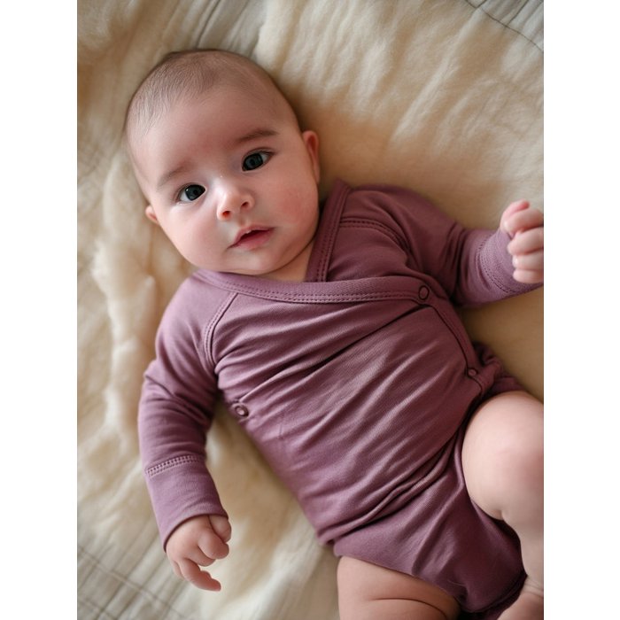 Overslagromper - Merinowol - Lavender Mist