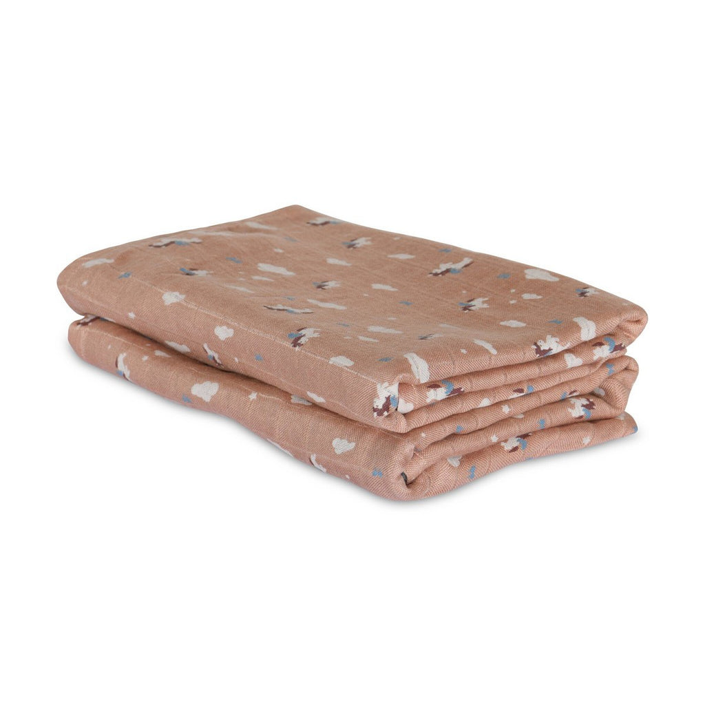 Bamboo muslin hydrofiele doeken 2 stuks