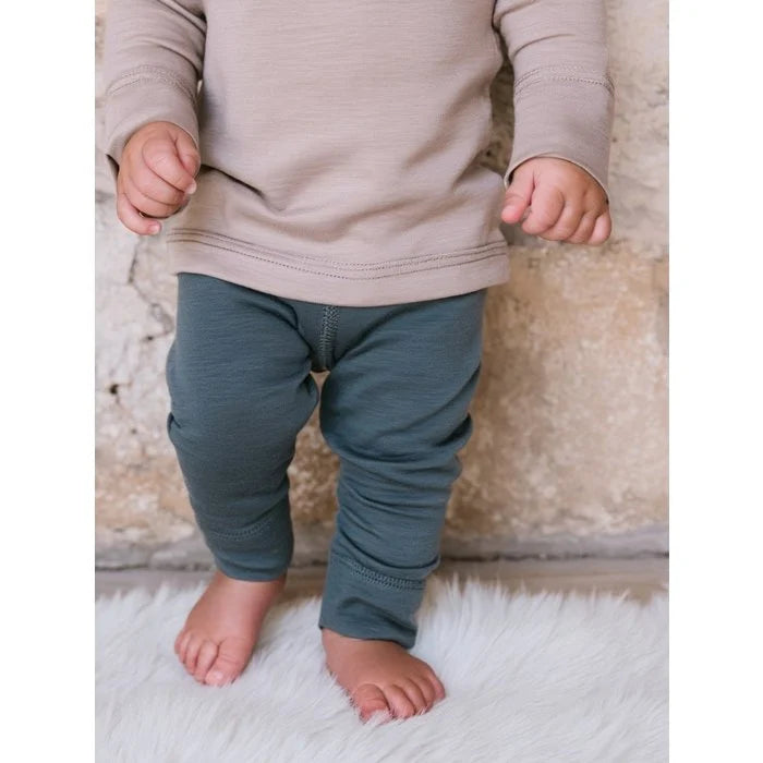 Kinderbroek - Merinowol - Orion Blue