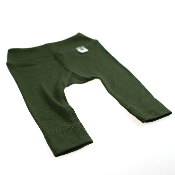 Kinderbroek - Merinowol - Rifle Green