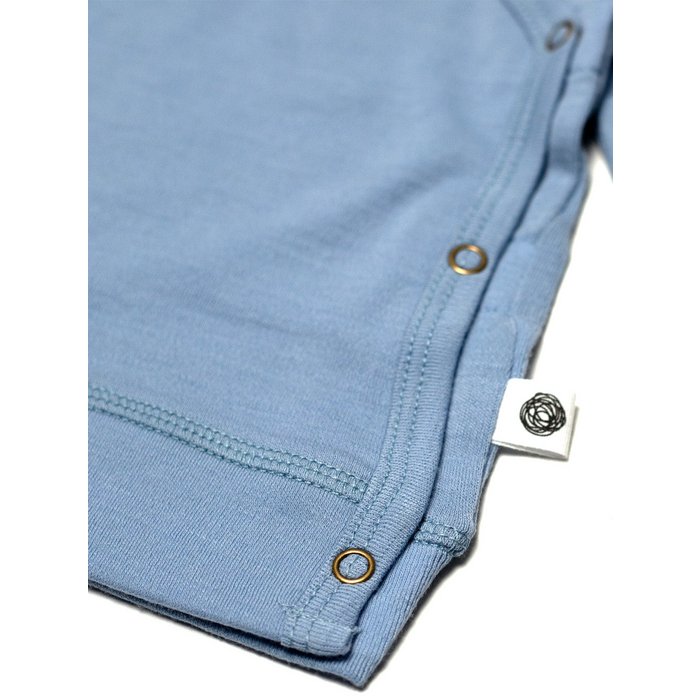 Kinder overslagtrui - Merinowol - Blue Fog