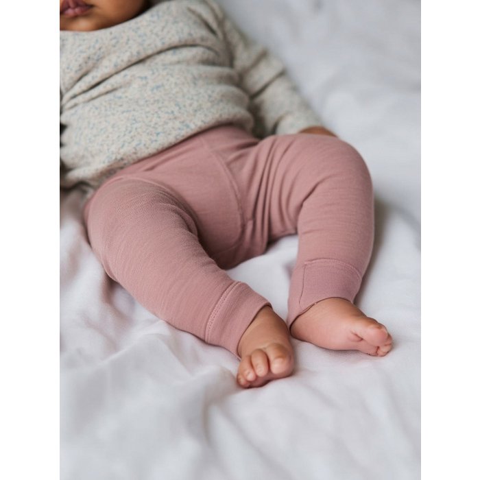 Kinderbroek - Merinowol - Misty Rose