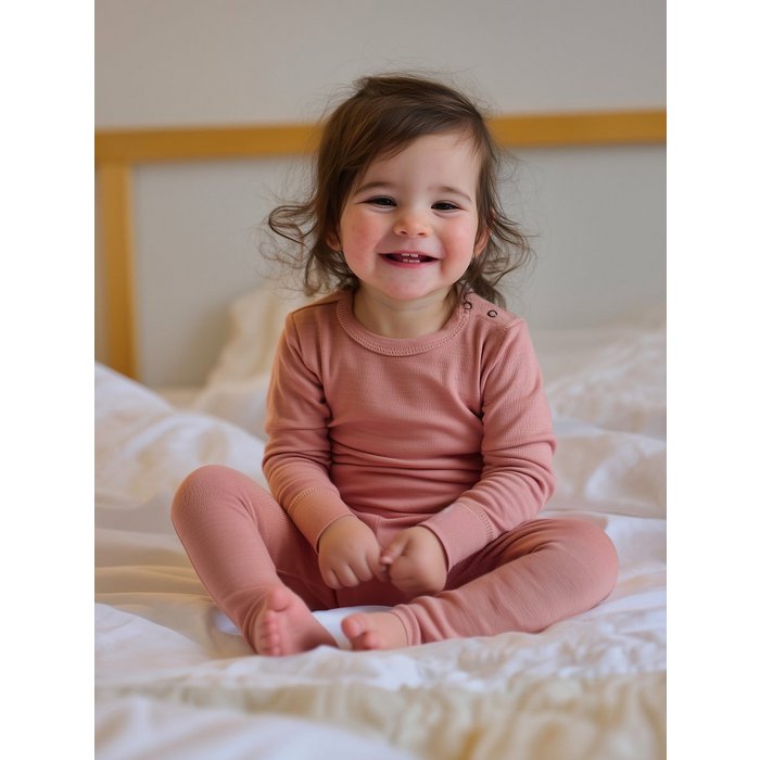 Kindertrui - Merinowol - Misty Rose