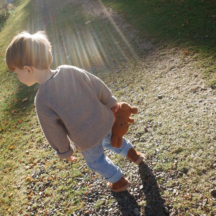 Gebreid Vestje Baby - Merinowol - Cobble