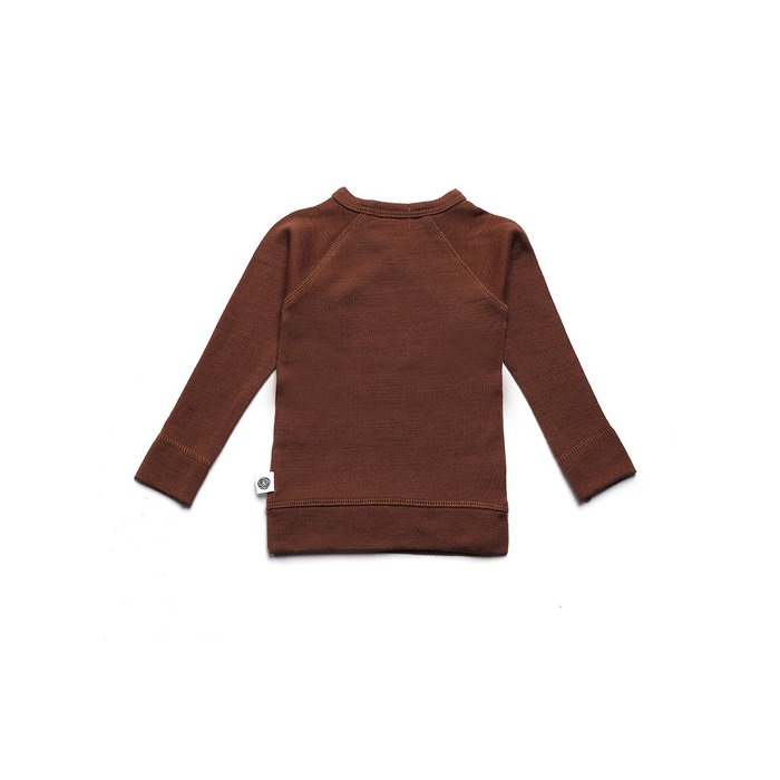Kinder overslagtrui - Merinowol - Cinnamon