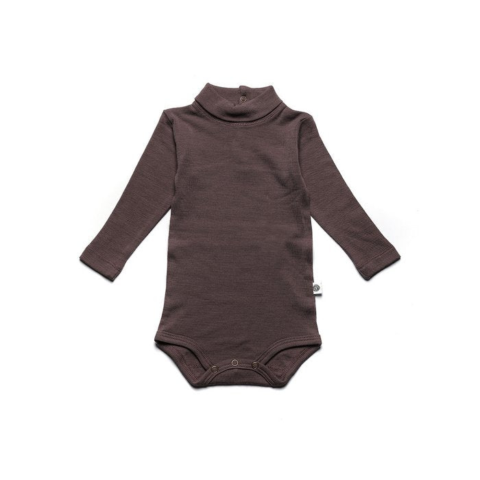 Romper met col - Merinowol - Peppercorn