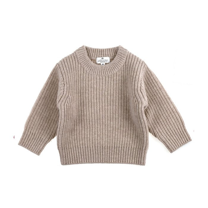 Gebreide Trui Baby - Merinowol - Beige