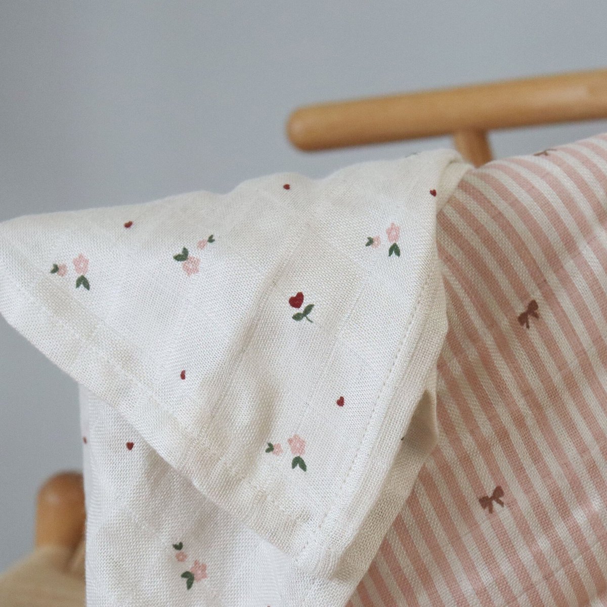 Bamboo muslin swaddle hydrofiele doeken 2 stuks