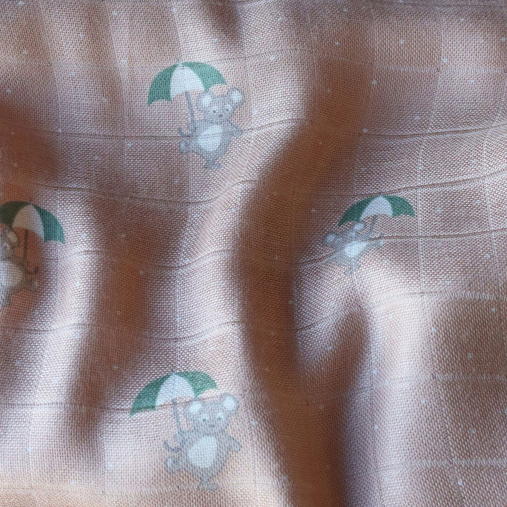 Bamboo muslin swaddle blankets 2 stuks.