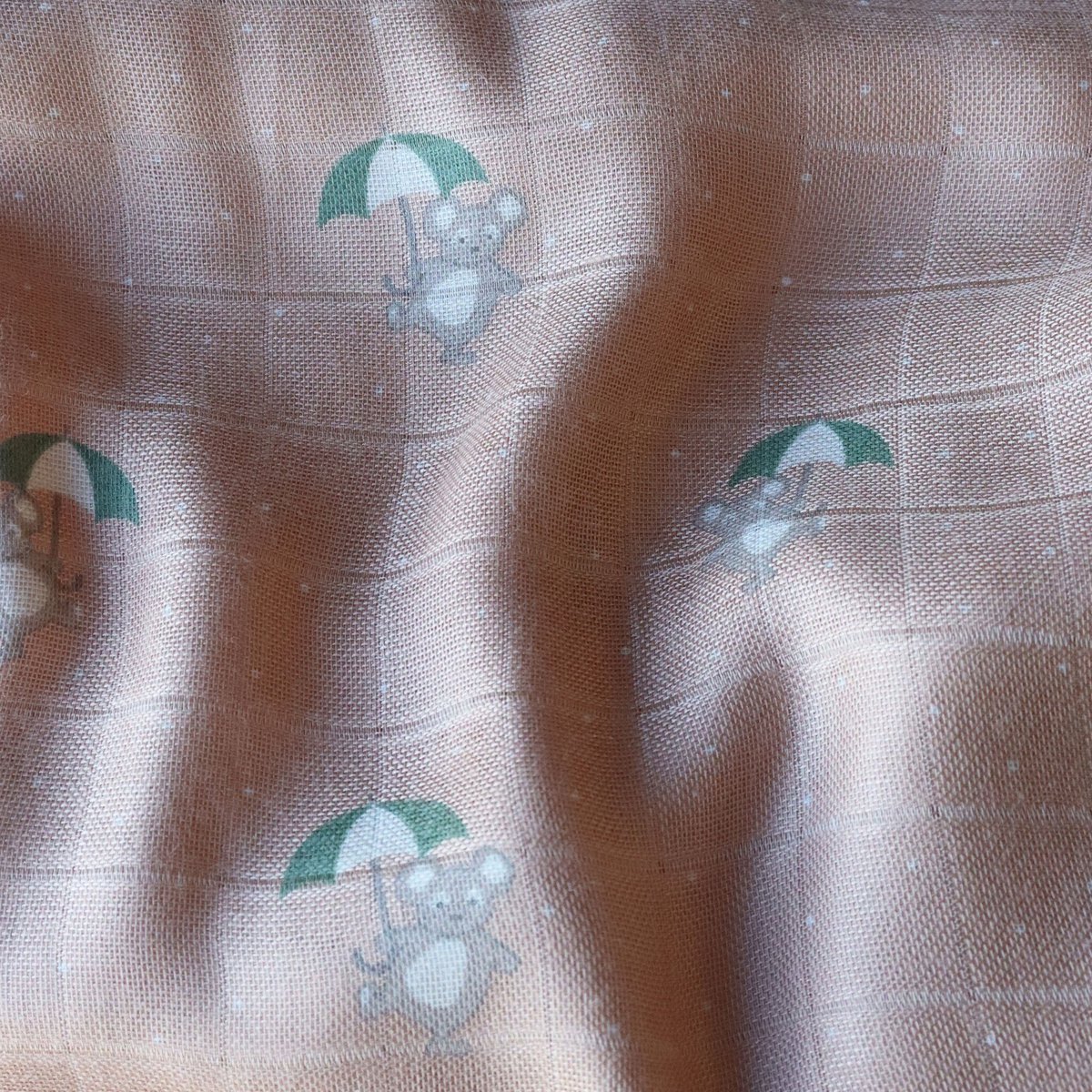 Bamboo muslin swaddle blankets 2 stuks.