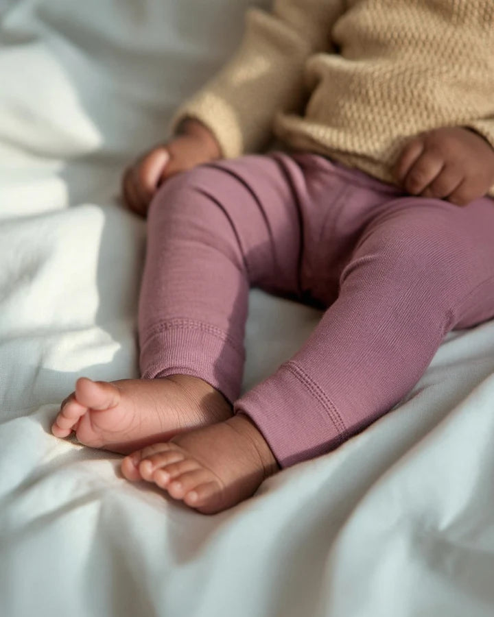 Kinderbroek - Merinowol - Lavender Mist