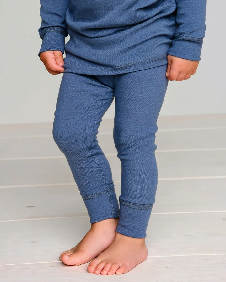 Kinderbroek - Merinowol - Vintage Indigo