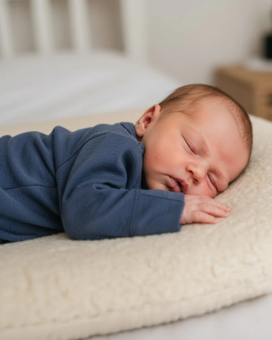 Kindertrui - Merinowol - Vintage Indigo